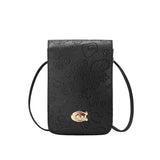 Small Square Handbag PU Shoulder Bag Women Mini Mobile Phone Bag Messenger Bag