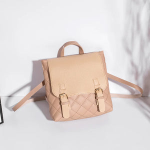 High-Quality Niche Plaid Small Backpack Ladies Schoolbag