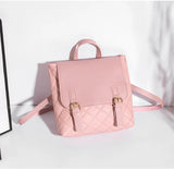 High-Quality Niche Plaid Small Backpack Ladies Schoolbag