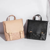 High-Quality Niche Plaid Small Backpack Ladies Schoolbag