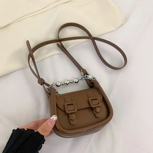 High Solid Shoulder Bag For Women Mini Casual Cross Small Square Bag