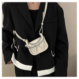 High Solid Shoulder Bag For Women Mini Casual Cross Small Square Bag