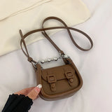 High Solid Shoulder Bag For Women Mini Casual Cross Small Square Bag