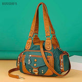 Soft Leather Woman Messenger Bag Famous Women Shoulder Tote
