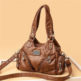 Soft Leather Handbags Women's Shoulder Tote Bag