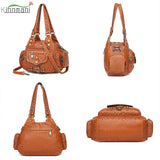 High Woman Messenger Bag Soft Leather Handbags Women's Bags