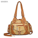 Soft Leather Woman Messenger Bag Famous Women Shoulder Tote
