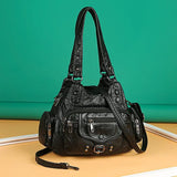 Soft Leather Women's Messenger Bag Shoulder Tote