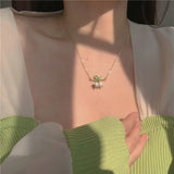Bellflower Flower Paint Jewelry Set Girls Summer Party Accessories