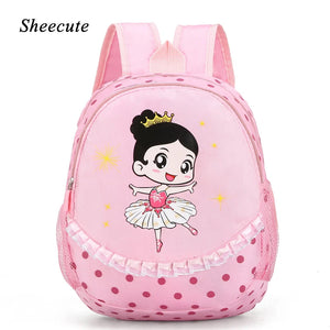 Kids Backpack Girls Dance Latin Ballet Bag Waterproof School Bags