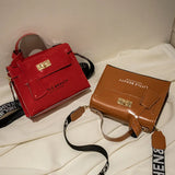 Women's Chain Messenger Bag Smooth Cosmetic Handbag