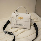 Women's Chain Messenger Bag Smooth Cosmetic Handbag