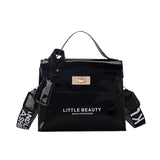 Women's Chain Messenger Bag Smooth Cosmetic Handbag