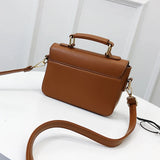 Embroidered Piano Keys PU Leather Handbag for Women