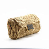 Leopard Summer Straw Bag Retro Hand-woven Clutch