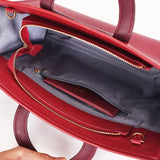 Red Circular Handle Ladies Tote Bag Party Shoulder Handbag