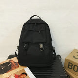 Lady Student Nylon Shoulder Schoolbag Backpack Bookbag