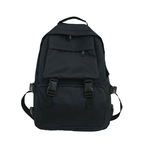 Lady Student Nylon Shoulder Schoolbag Backpack Bookbag