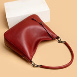 Large Capacity Cowhide Women Handbag Shoulder Bag Leather Totes Messenger Bag