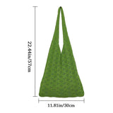 Large Capacity Hollow Woven Shoulder Bag for Women