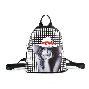 Large Capacity Women Backpack Hot European American Street High Waterproof
