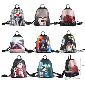 Large Capacity Women Backpack Hot European American Street High Waterproof