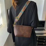 Leather Texture Handbags for Women Purses Retro Crossbody Shoulder Bag
