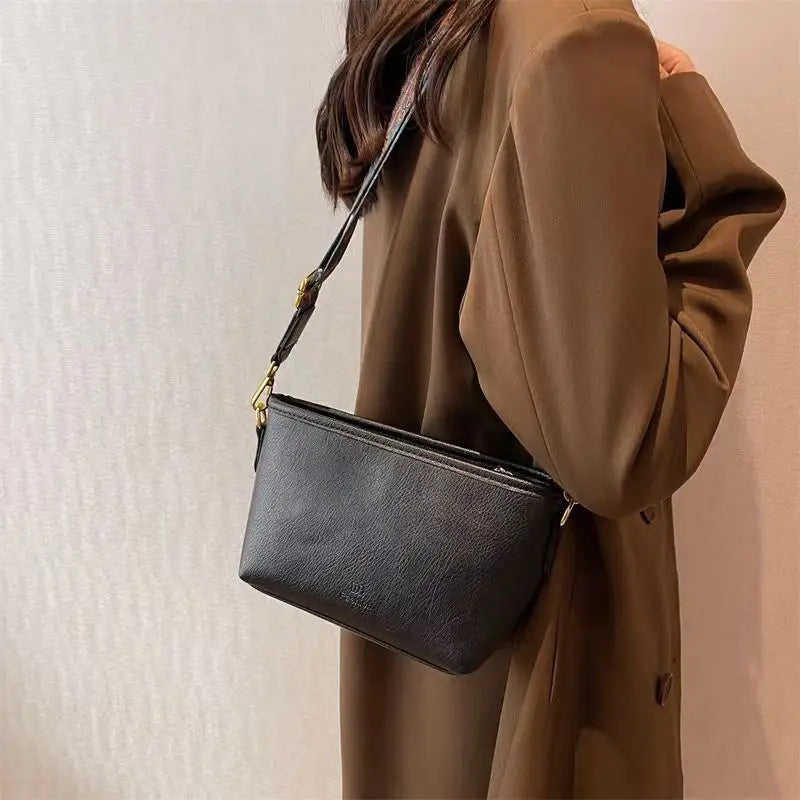 Leather Texture Handbags for Women Purses Retro Crossbody Shoulder Bag