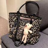 Leopard Tote Bag for Women High Capacity Handbags