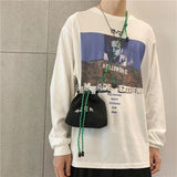 Canvas Mini Crossbody Bag Small Bucket Female Handbag