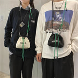 Canvas Mini Crossbody Bag Small Bucket Female Handbag