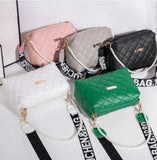 Lingge Embroider Women's Crossbody Bags