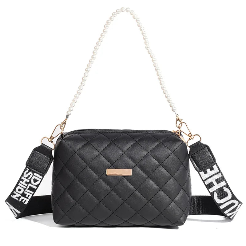 Lingge Embroider Women's Crossbody Bags