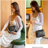 Lingge Embroider Women's Crossbody Bags