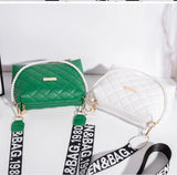 Lingge Embroider Women's Crossbody Bags