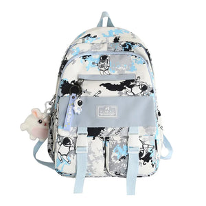 Colorful Schoolbag for Women College Students Teenage Girl Bag