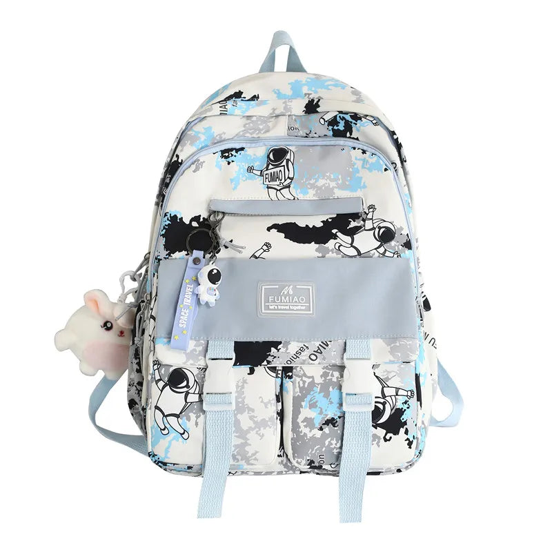Colorful Schoolbag for Women College Students Teenage Girl Bag
