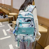 Colorful Schoolbag for Women College Students Teenage Girl Bag