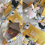 Colorful Schoolbag for Women College Students Teenage Girl Bag