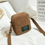 Corduroy Satchel Tote Purse Mini Shoulder Bag Phone Bags