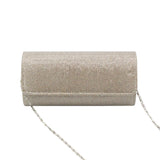 Glitter Dinner Purse Golden Wedding Clutch Chain Wallet Women Shoulder Crossbody
