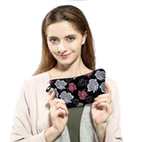 Floral Makeup Bag Heat-Transfer Printed Travel Cosmetic Bag