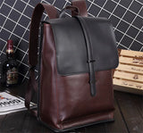 Men Backpack Men's Backpacks for Teenage High Travel PU Leather