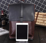 Men Backpack Men's Backpacks for Teenage High Travel PU Leather