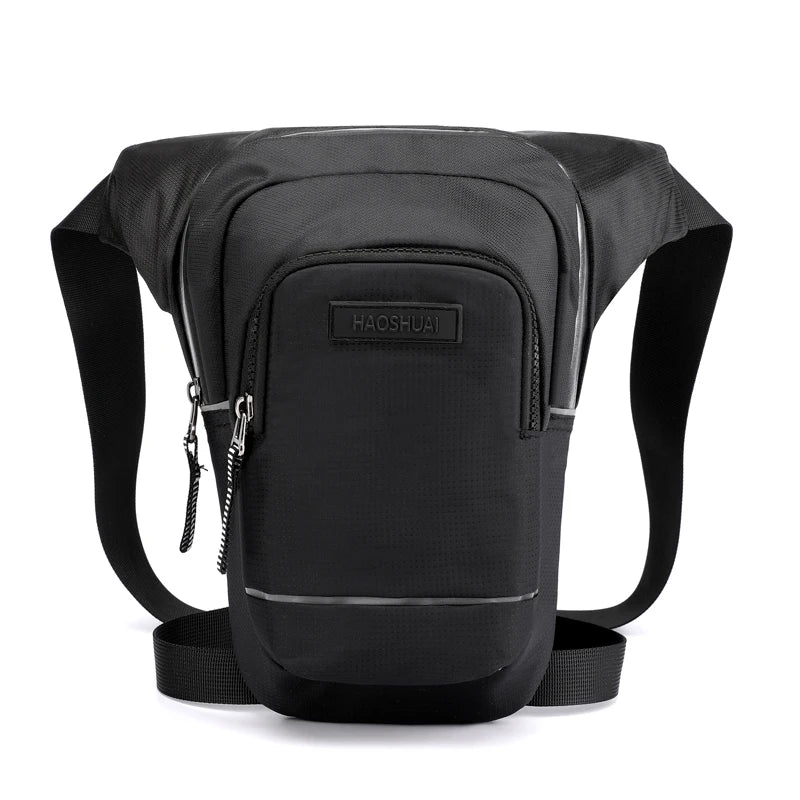 Men Reflective Stripe Chest Bag Waist Pack Unisex Crossbody Travel Phone Pouch