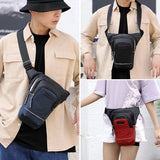 Men Chest Bag Reflective Stripe Belt Waist Pack Unisex Messenger Crossbody Bags