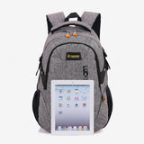 Men's Polyester Laptop Backpack Bag College Student Bag