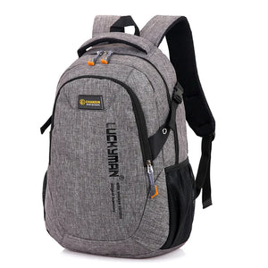 Men's Polyester Laptop Backpack Bag College Student Bag