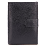 Men's Leather Passport Bag Multi-card Short Wallet