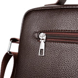 Men's Shoulder Bag Portable PU Leather Handbag